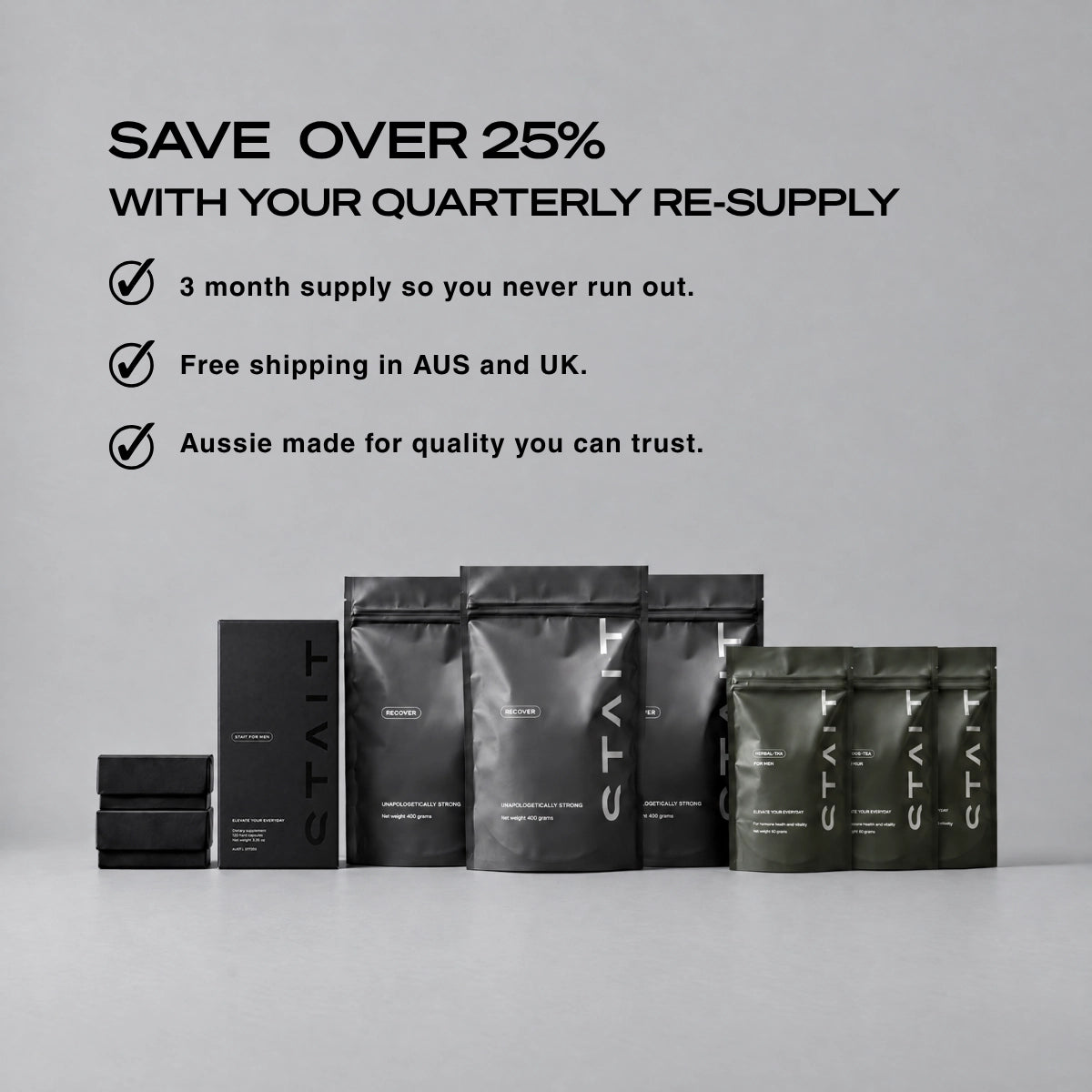 STAIT PACK, THE COMPLETE 3 MONTH SYSTEM FOR MEN